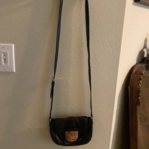 Black and Gold Michael Kors Small Crossbody Purse
